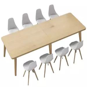 학원책상 대형 테이블 데스크 스터디 교습소 회의실 책걸상 일체형 세트 사무용