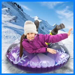 스키 서클 스노우 장난감 안전 시트 쿠션 겨울 재미있는 스노우 튜브 어린이 성인용 헤비 듀티 스키 링 밸