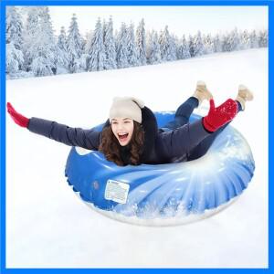 성인용 인플레이터블 스노우 튜브 두꺼운 고강도 하드 바텀 스노우 썰매 손잡이 포함 겨울 야외 스포츠 장