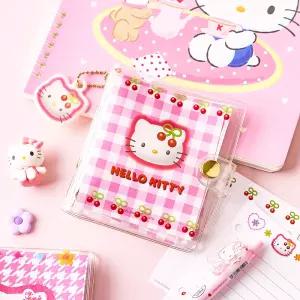 헬로키티 투명 3공 다이어리-체리