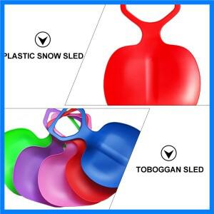 3개입 내구성 강한 두꺼운 눈썰매 경량 스키 패드 야외 눈 잔디 모래 썰매 겨울 슬라이더