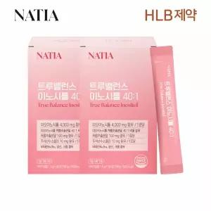 HLB제약 나티아 엽산 비타민 콜린 미오 나티아 트루밸런스 이노시톨 40:1 30포 x2박스(총 60포)