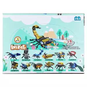 곤충 12개입 세트 어린이 장난감 조립 블럭 미니 만들기 완구 선물 학습용 피규어