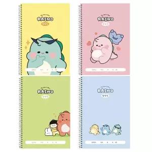 라이노 초등 알림장 넓은칸 스프링노트 4종세트