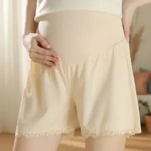 [다잇템] 여성 통기성 하이웨스트 레이스 임부 사각속바지