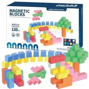 R 착착 자석 빌딩 큐브 블록 불투명 120피스 cfd07 마이 네모 블럭 마그넷 교재 교구