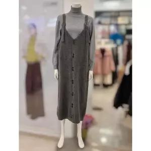 [오프리미츠] 세이브존02 니트 멜빵 원피스 B24OP2B02 (S45738539)