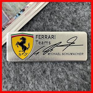 페라리 로마 488 포르토피노 F8 로마 스파이더 SF90 자동차 액세서리용 1개 차량 스타일링 3D 스티커 메탈