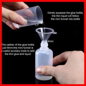 20PCS 5ml-120ml Dropper 병 Plasitc LDPE 빈 짜기 눈 주스 Essecn 컨테이너 CRC 캡 긴 Dropper 팁 + 깔때