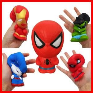 마블 스파이더맨 스트레스 해소 장난감 인형 스파이더맨 헐크 아이언맨 손잡이 PU 스트레스 해소 장난감 남