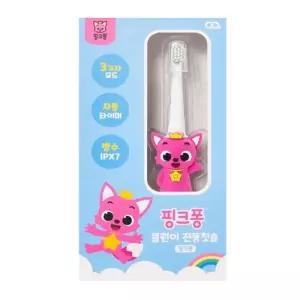 오아 클린이 아기상어 핑크퐁 전동칫솔 음파 유아전동칫솔 어린이양치 칫솔모3P포함 j