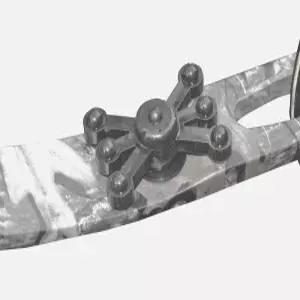 보우잭스 몬스터잭스 림 감쇠기 솔리드 블랙 2pk.