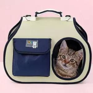 크로스 반려동물 이동가방 숄더백 반려동물 외출가방 산책 여행