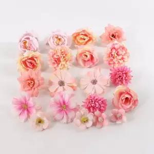 조화꽃송이 핑크 2~4cm 인테리어 장식 목화꽃 조화꽃다발 근조화환