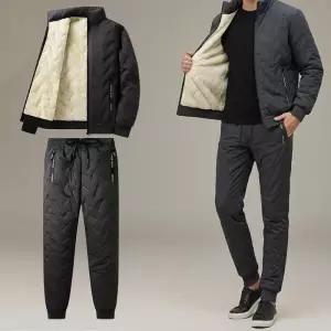 [라일리의류] Rly 남녀공용 겨울 보온 양털 패딩 기모 집업 상하