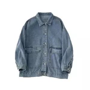 [라일리여성의류] Rly 데님 여성 빈티지 하프 자켓 청외투 가을