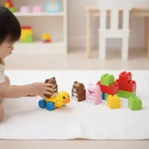 옥스포드 동물퍼즐 디럭스 블록 블럭 장난감 만들기 조립 창의력 소근육발달 BB-1342