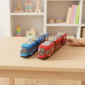 세계유통 씨티트램 후릭션 기차 지하철 전철 멜로디 사운드 장난감 작동완구 (색상랜덤발송)