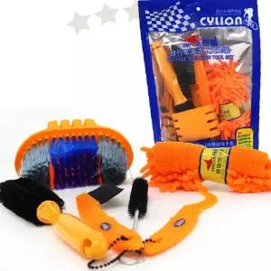 자전거 세차용품 청소키트 6종세트 체인 브러시 스펀지 타이어 휠 관리 세척공구