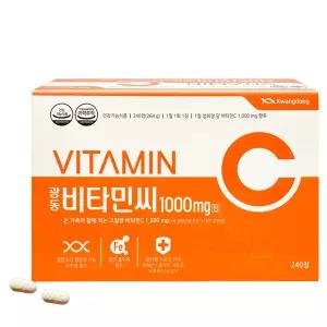 비타민c 광동 비타민c 항산화 고함량 대용량 온가족용 항산화 아스코르빈산 240정 1개
