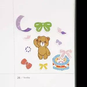 반짝이 스티커 리본