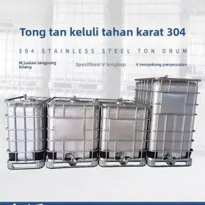 IBC 탱크 1000L 산업용 내식성 저장탱크 대용량 스틸