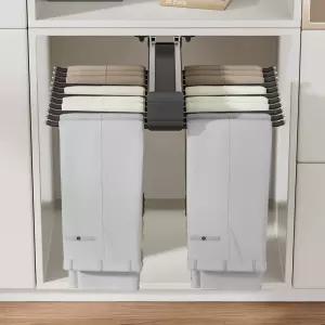 옷장 바지걸이 슬라이드 수납랙 튼튼한 확장형 10단