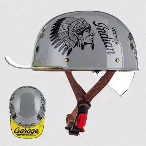 빈티지 반모 오토바이헬멧 남녀용 3C인증 초경량