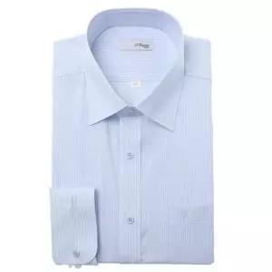 [롯데백화점]에스티듀퐁 26SS 블루 긴소매 일반핏 면100 멀티스트라이프 여름셔츠 SE6SM11LS113SBU