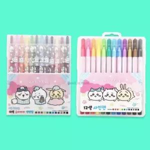 [아트박스]/이룸 먼작귀 슬라이더 색연필 12색 먼작귀 사인펜