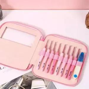 바늘 코바늘 도구 쪽가위 파우치 포함