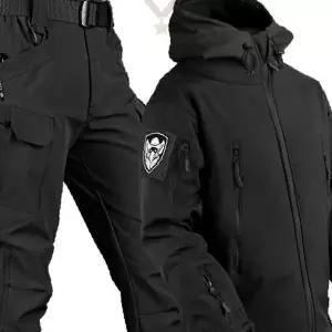 남성 겨울 방수 방풍 후드 야상 세트 낚시복 등산복 야외활동 작업용 투피스 보온