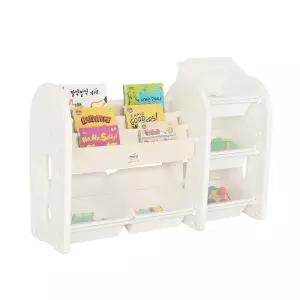 튼튼하고안전한 HDPE소재 유아 아기 전면책장 BC타입 캡형/미니정리함 베이비룸 수납장 키즈책장