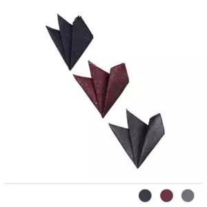 남성 더스트 맨 패턴 행커치프 AW1232C5 네이비 와인