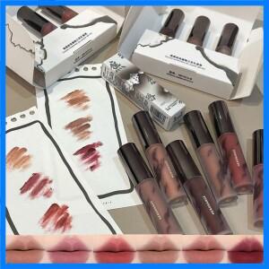 HERORANGE 립 글레이즈 매트 벨벳 컬러와 파인 글리터 립 글레이즈 세트