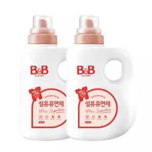 비앤비 유연제 자스민향 용기형 1.5L, 2개