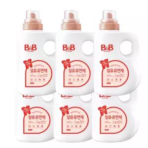비앤비 유연제 자스민향 용기형 1.5L, 6개