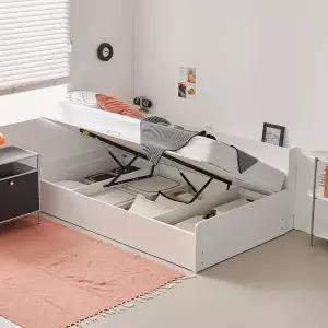 상일리베가구 플로 무헤드 반자동 리프트업 수납 침대프레임 SS(슈퍼싱글)