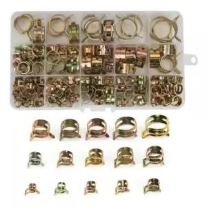 호스 고정 집게 밴드 세트 115PCS - 6-22mm 스프링 호