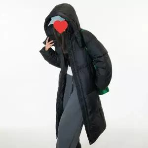 [하프클럽/]여성용 겨울 롱패딩 따뜻한 캐주얼 데일리 아우터