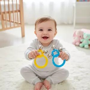 할릴릿 링 징글벨 악기놀이 방울소리 딸랑이 장난감 감각발달 유아악기 음악교구 (색상랜덤)