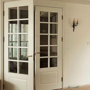 맞춤형 원목 심플 현관실용 오크 화이트 친환경 페인트 반대문