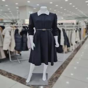 [더아이잗]칼라 커프스 장식 원피스 IP2A0OP041