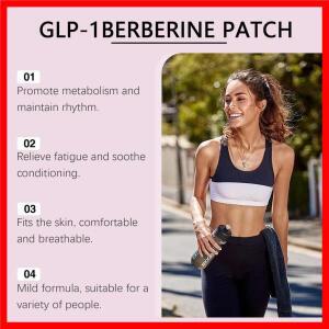 GLP-1 패치 여성 및 남성용 바디 케어 패치 지원 천연 성분 에너지용 마일드 자가 접착 패치(30개/봉지)