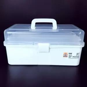 ( )3단수납상자 공구상자 약상자 투명 소품케이스