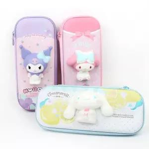산리오 내꾸야 말랑 스퀴시 스티커 피우치 세트 캐릭터필통
