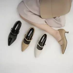 [소보제화]베인드 미들힐 펌프스 5cm