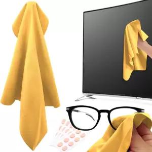 스펀지 코 패드 쿠션이 있는 극세사 청소포 안경 휴대폰 카메라 렌즈 컴퓨터 모니터 TV 및 전자제품용