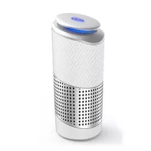 나오 차량용 공기청정기 NAO-D6100A 화이트 카본 순환식 공기정화 헤파필터 무드등 청정기