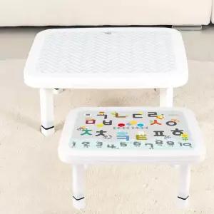 가볍고 견고한 국내생산 접이식 5단 높이조절 테이블/한글책상 숫자테이블 좌식책상